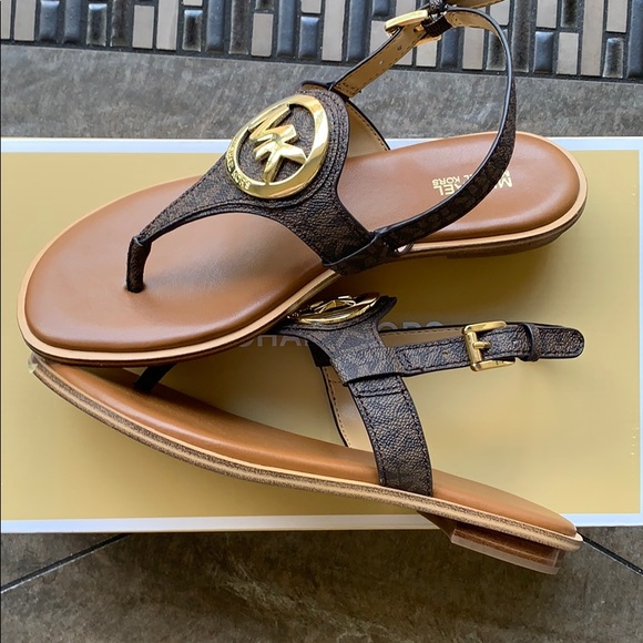 MICHAEL KORS AUBREY CHARM THONG MINI MO LOGO PVC - Picture 13 of 16